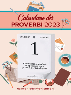 cover image of Calendario dei proverbi 2023